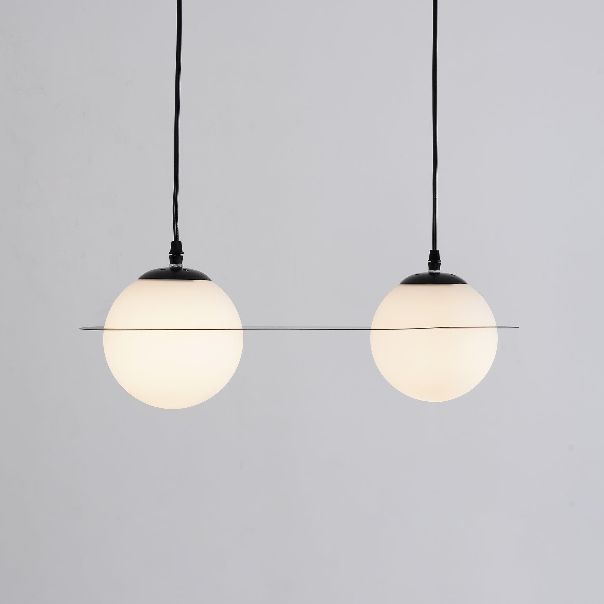 Selan Black Glass Pendant Lamp - Neutralighting