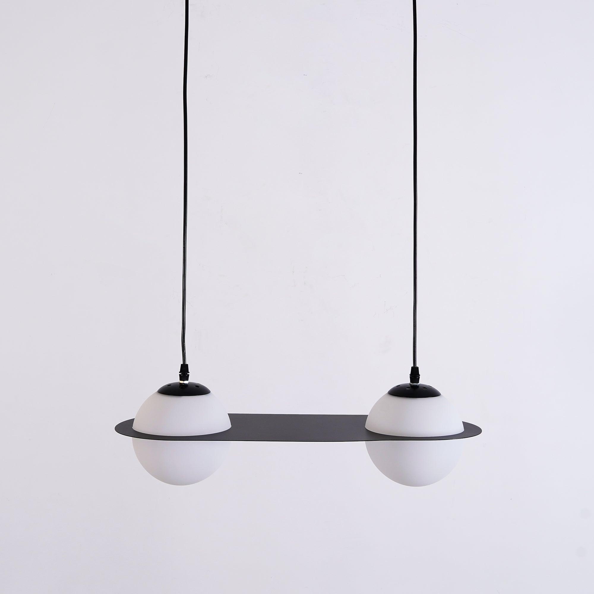 Selan Black Glass Pendant Lamp - Neutralighting
