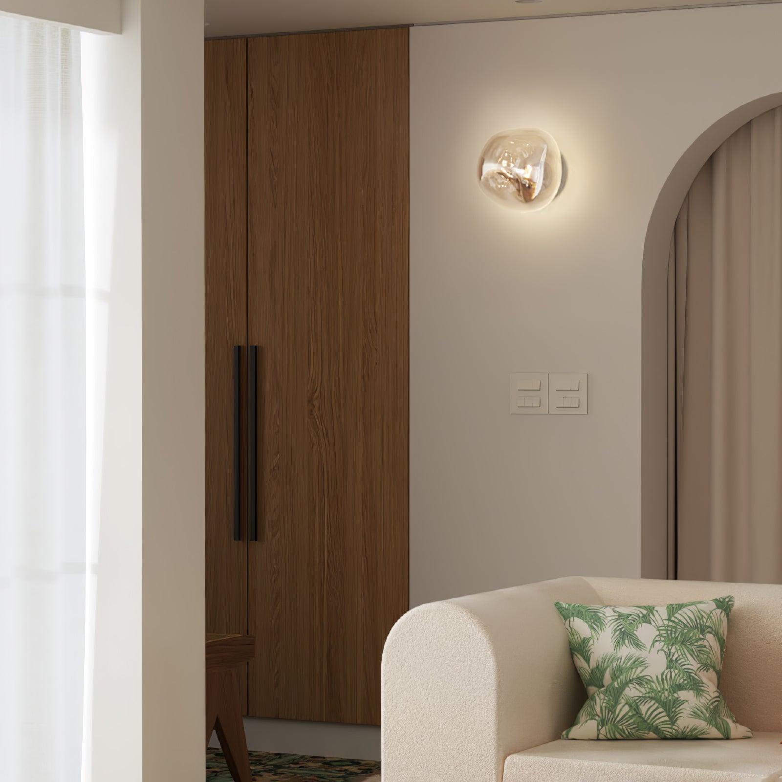 Auden Amber Glass Wall Lamp - Neutralighting
