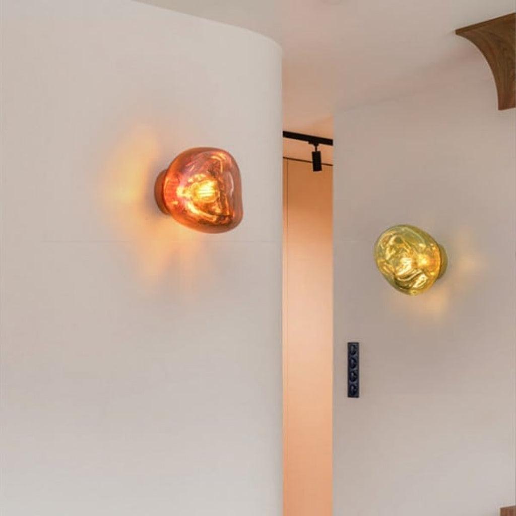 Auden Amber Glass Wall Lamp - Neutralighting