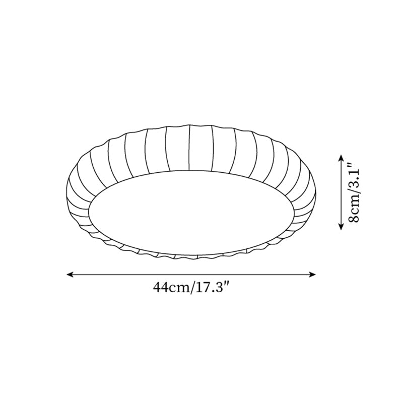 Ceiling Light Soft Green Resin Minimalist Flush Mount Modern - Neutralighting