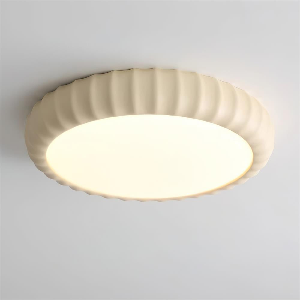 Ceiling Light Soft Green Resin Minimalist Flush Mount Modern - Neutralighting