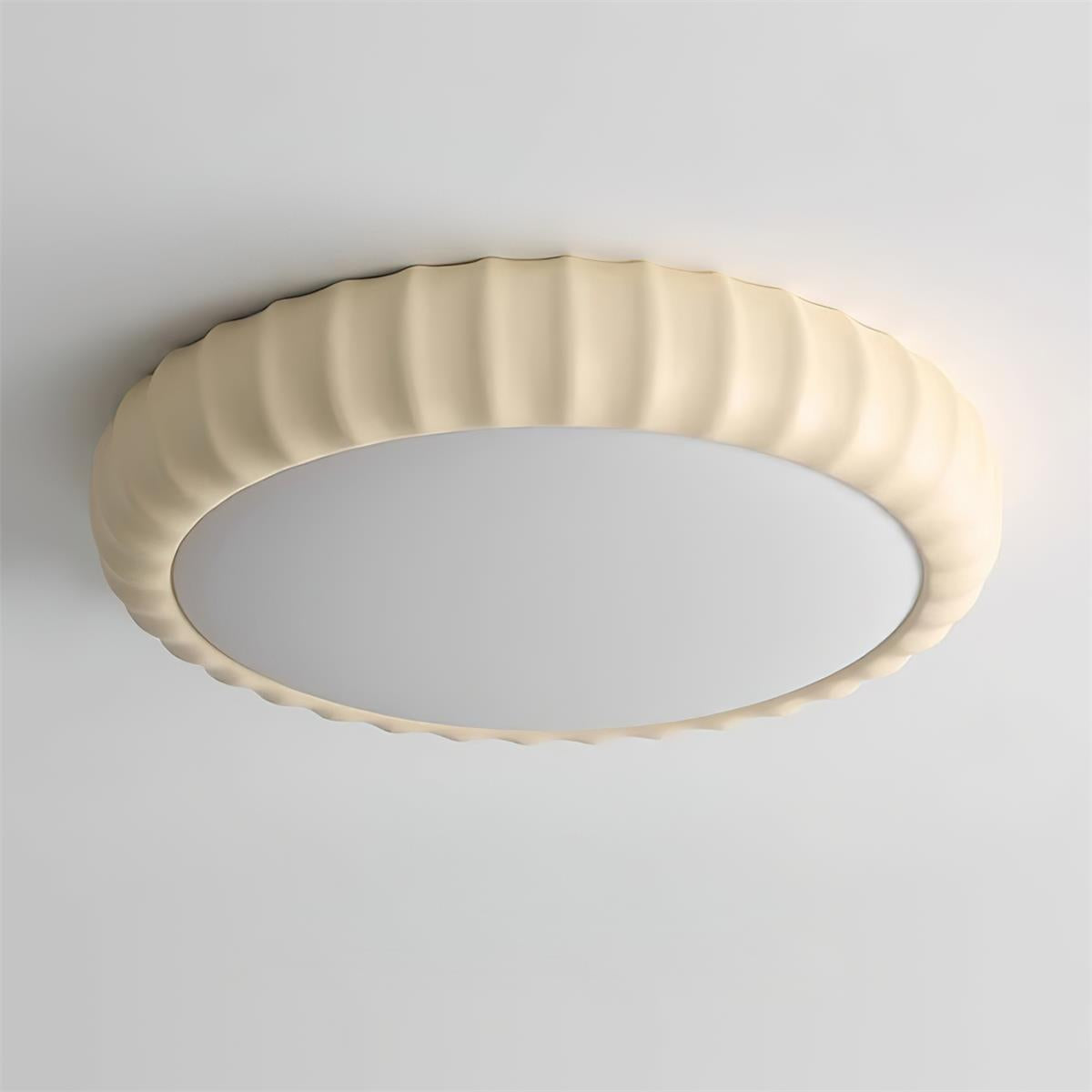 Ceiling Light Soft Green Resin Minimalist Flush Mount Modern - Neutralighting