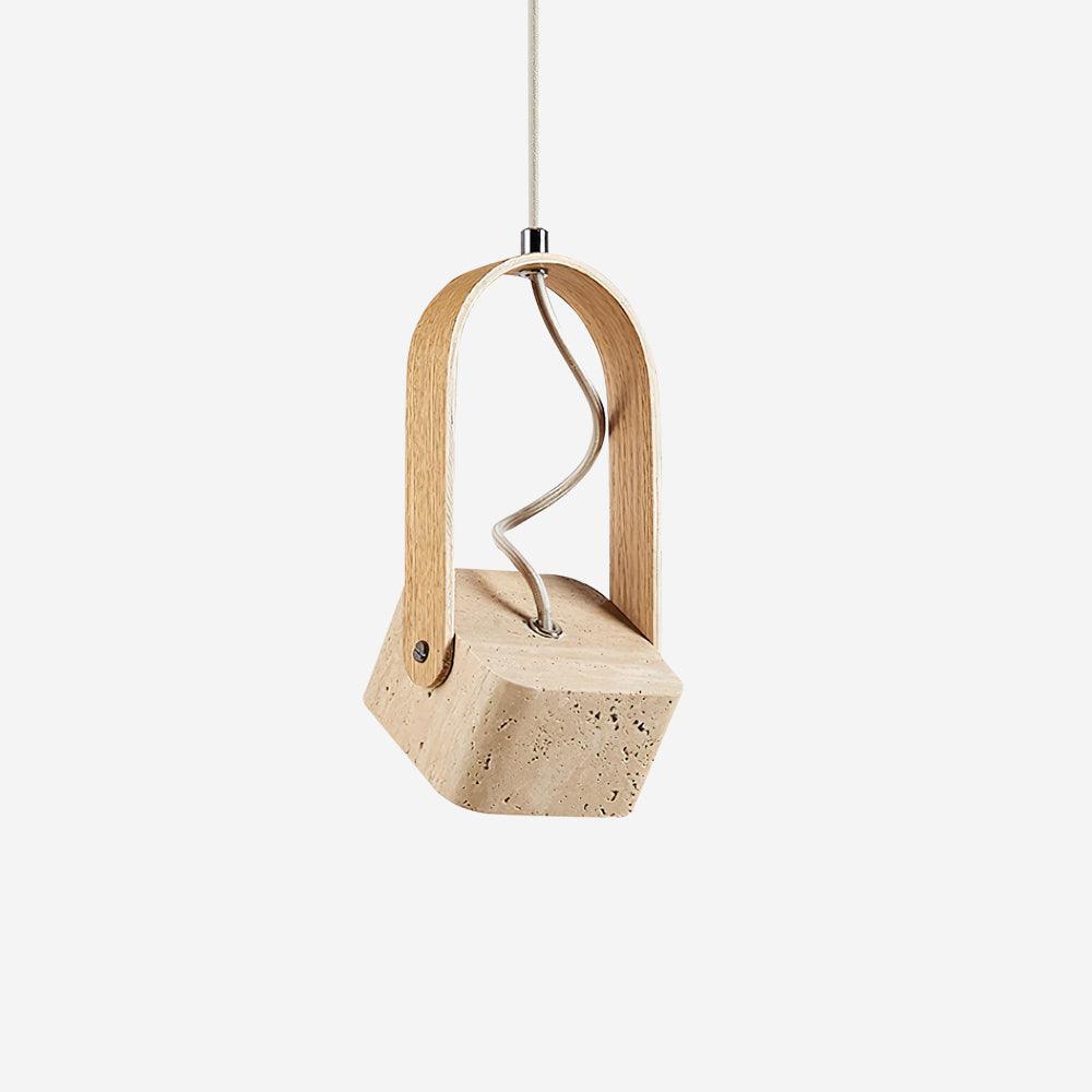 Cesta Pendant Light Square Yellow Travertine - Neutralighting