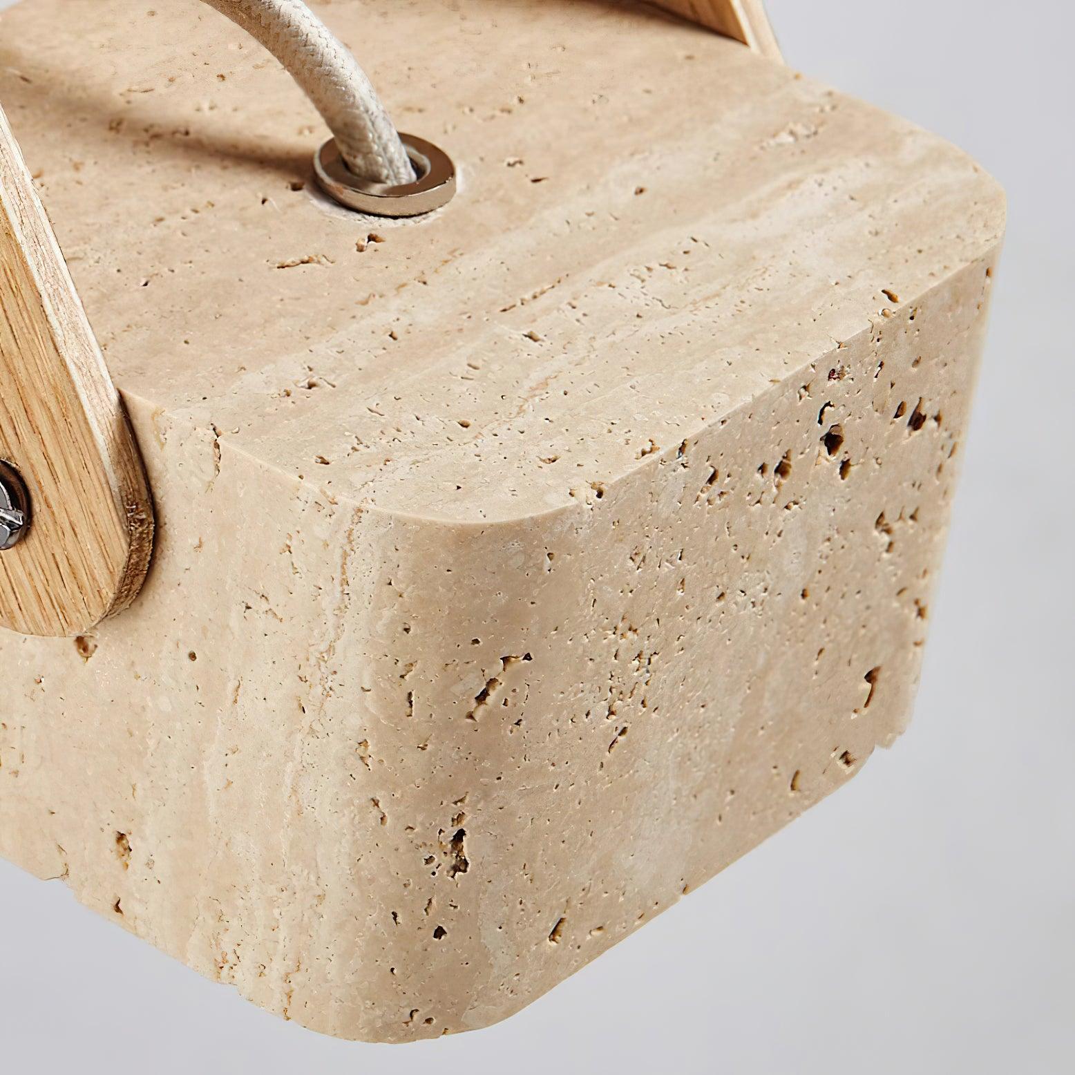 Cesta Pendant Light Square Yellow Travertine - Neutralighting
