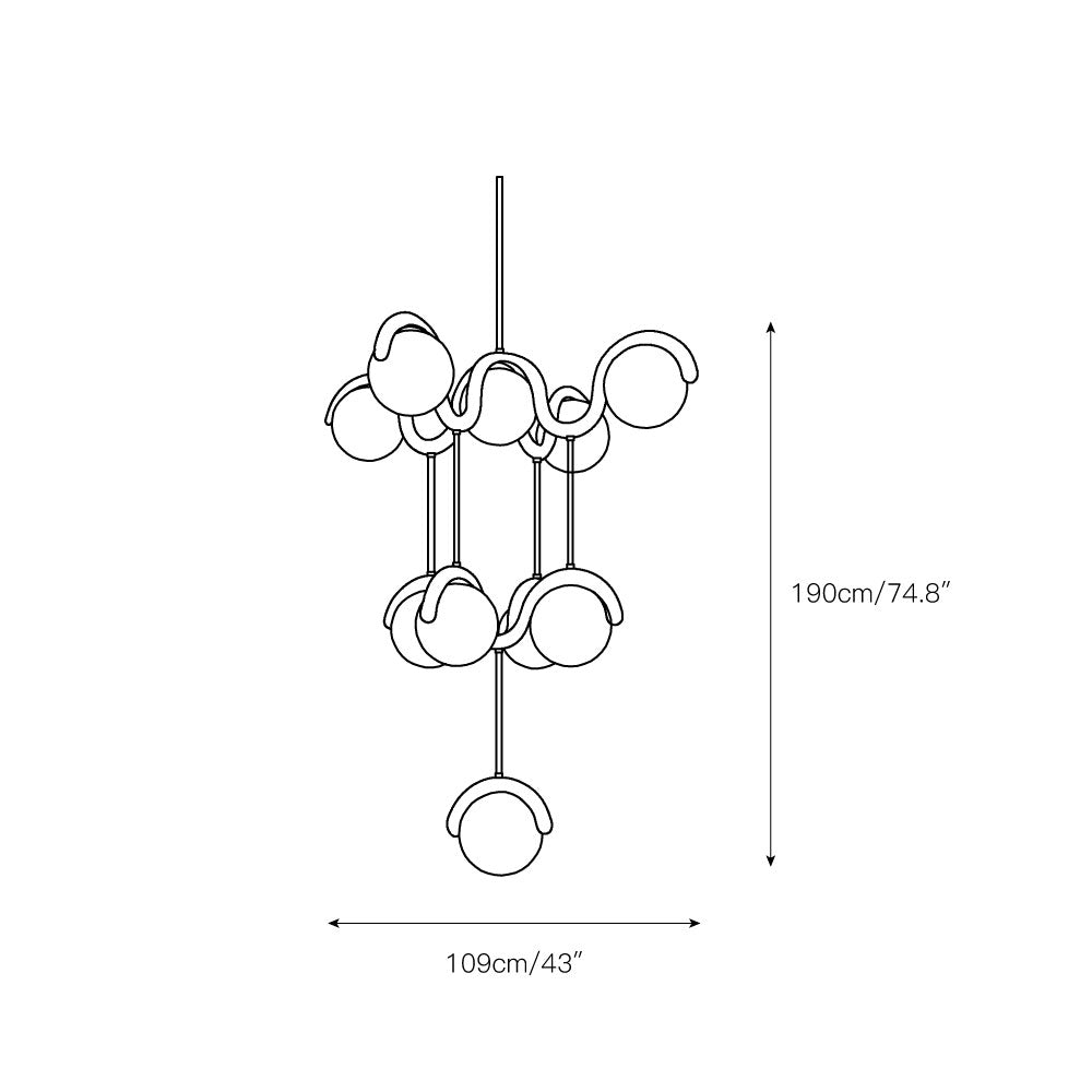 Uveta  Chandelier Muti-layer