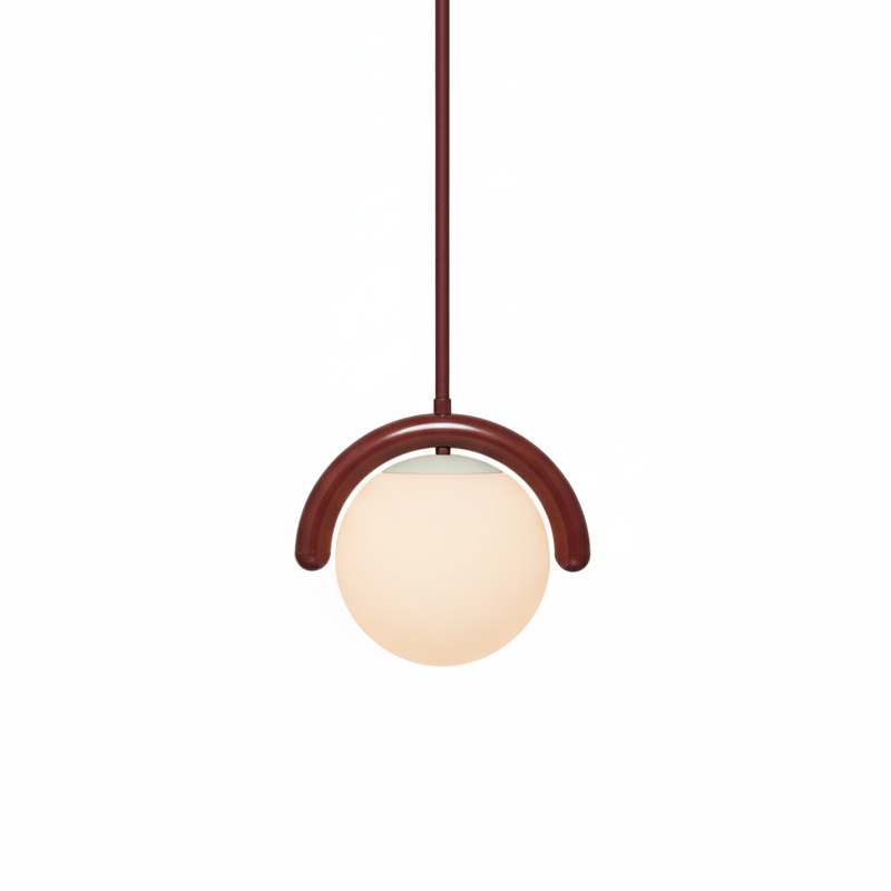 Uveta Linear Chandelier Red&Silver