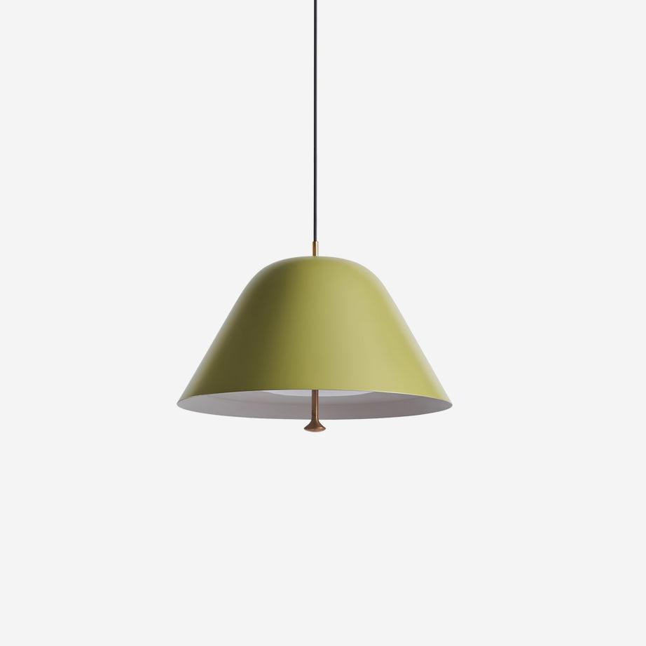 Pendant Lamp Modern Metal Shade in Green and White Minimalist - Neutralighting