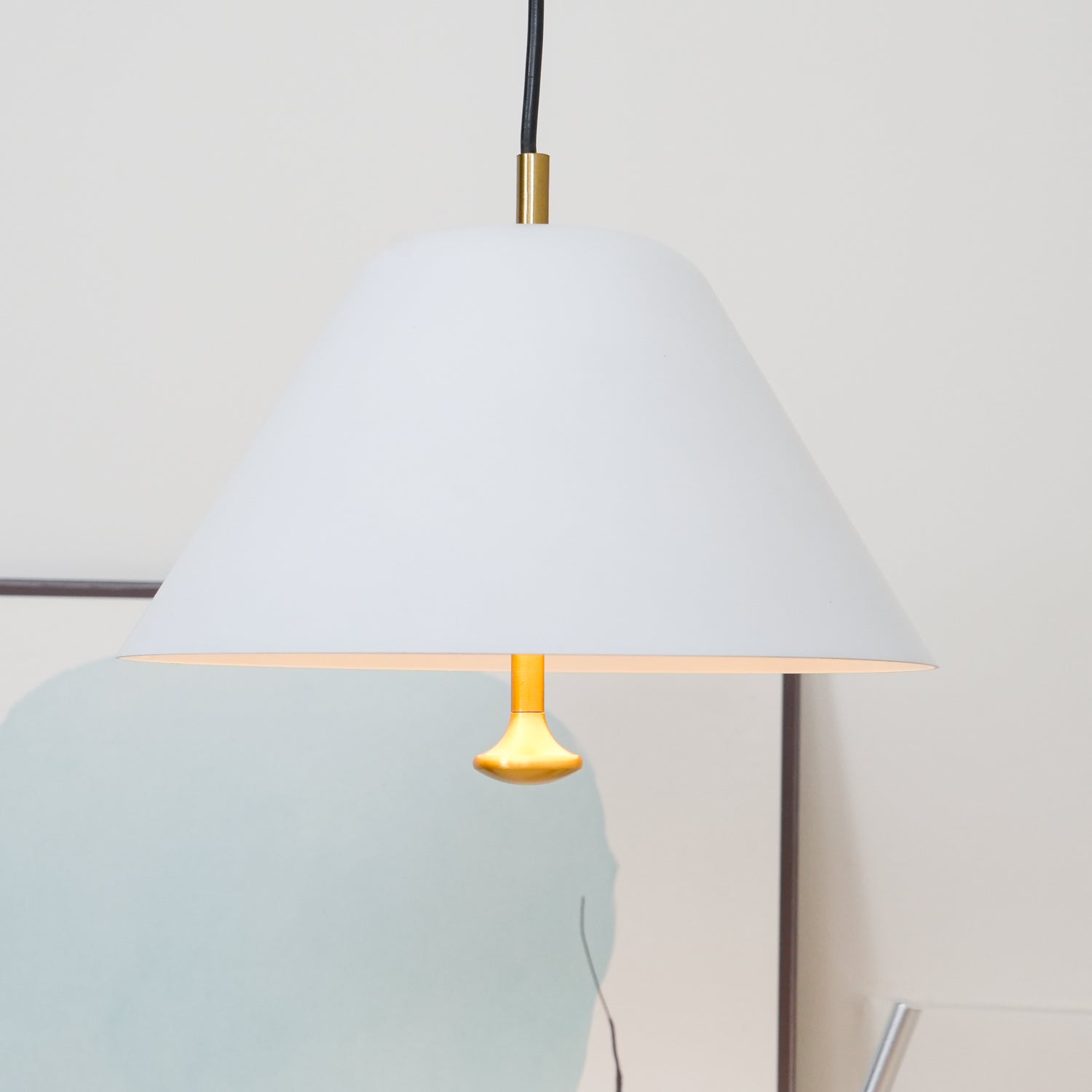 Pendant Lamp Modern Metal Shade in Green and White Minimalist - Neutralighting