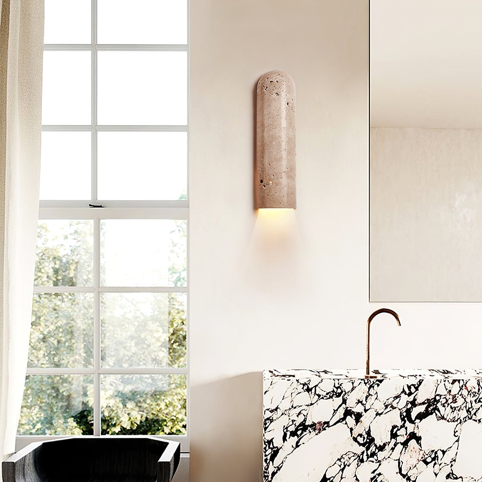 Olvenan Travertine Wall Light - Neutralighting