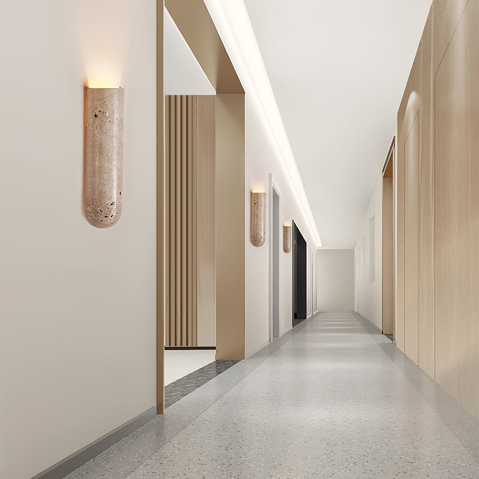 Olvenan Travertine Wall Light - Neutralighting