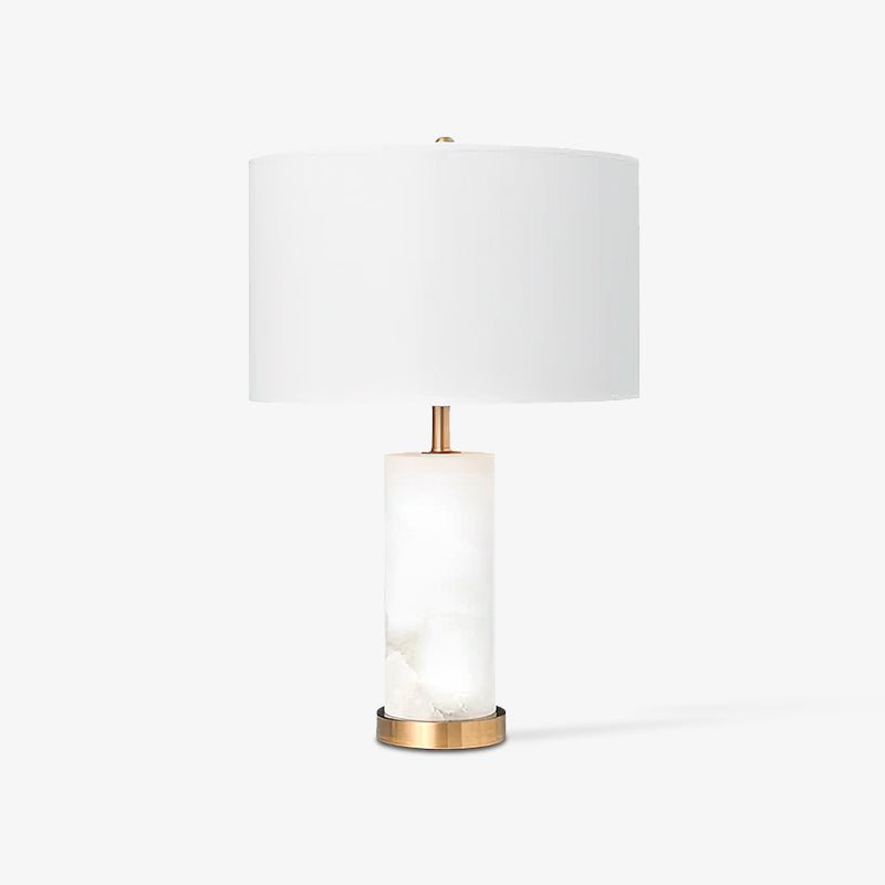 Zosilis Cylindrical Alabaster Table Lamp - Neutralighting