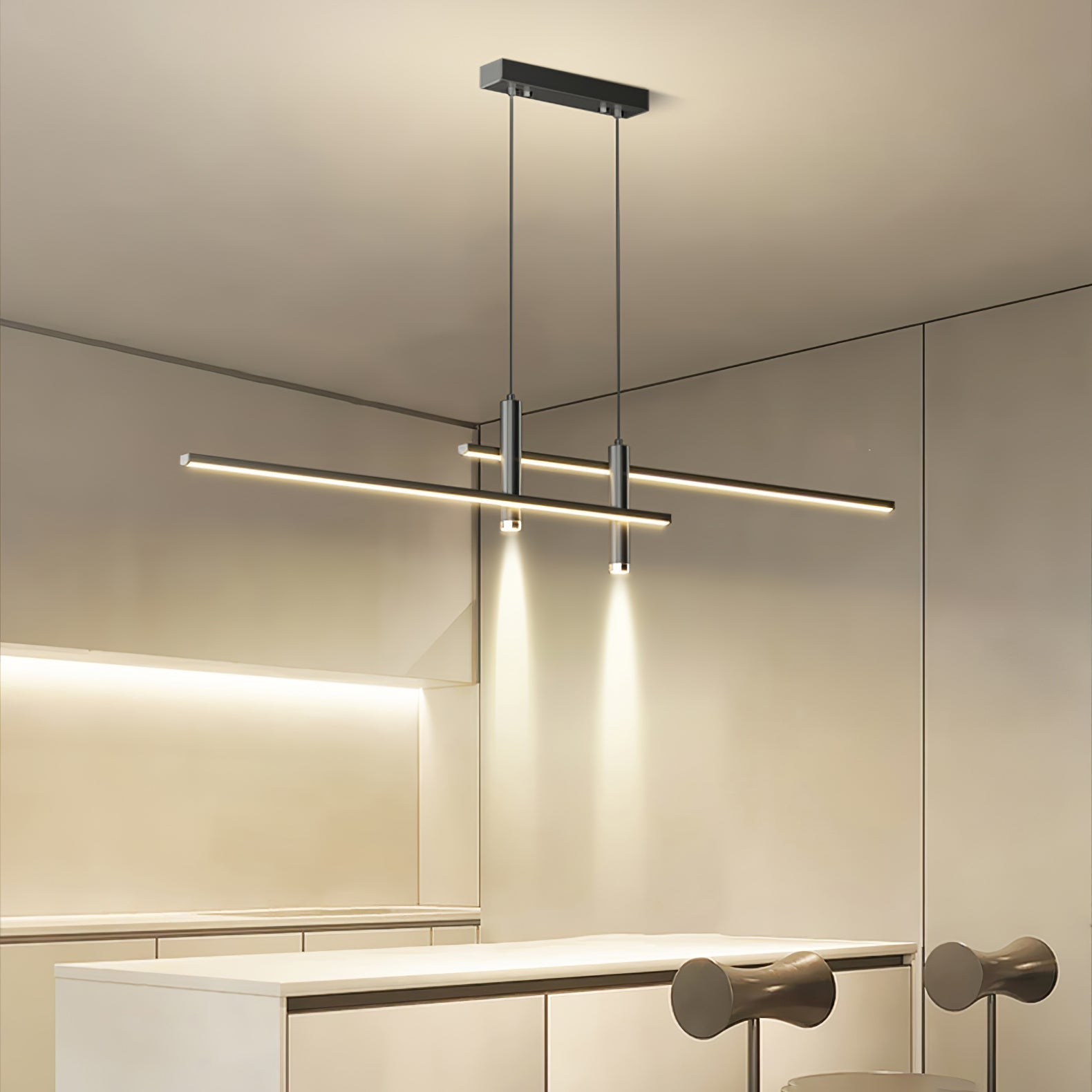 Prym Pendant Light Modern Linear Dining Room - Neutralighting