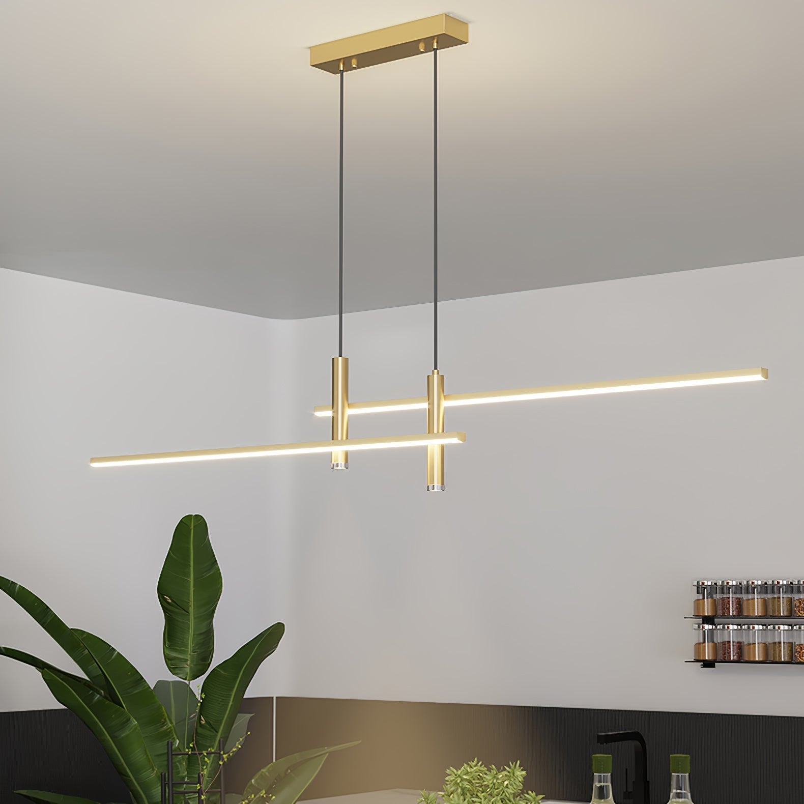 Prym Pendant Light Modern Linear Dining Room - Neutralighting