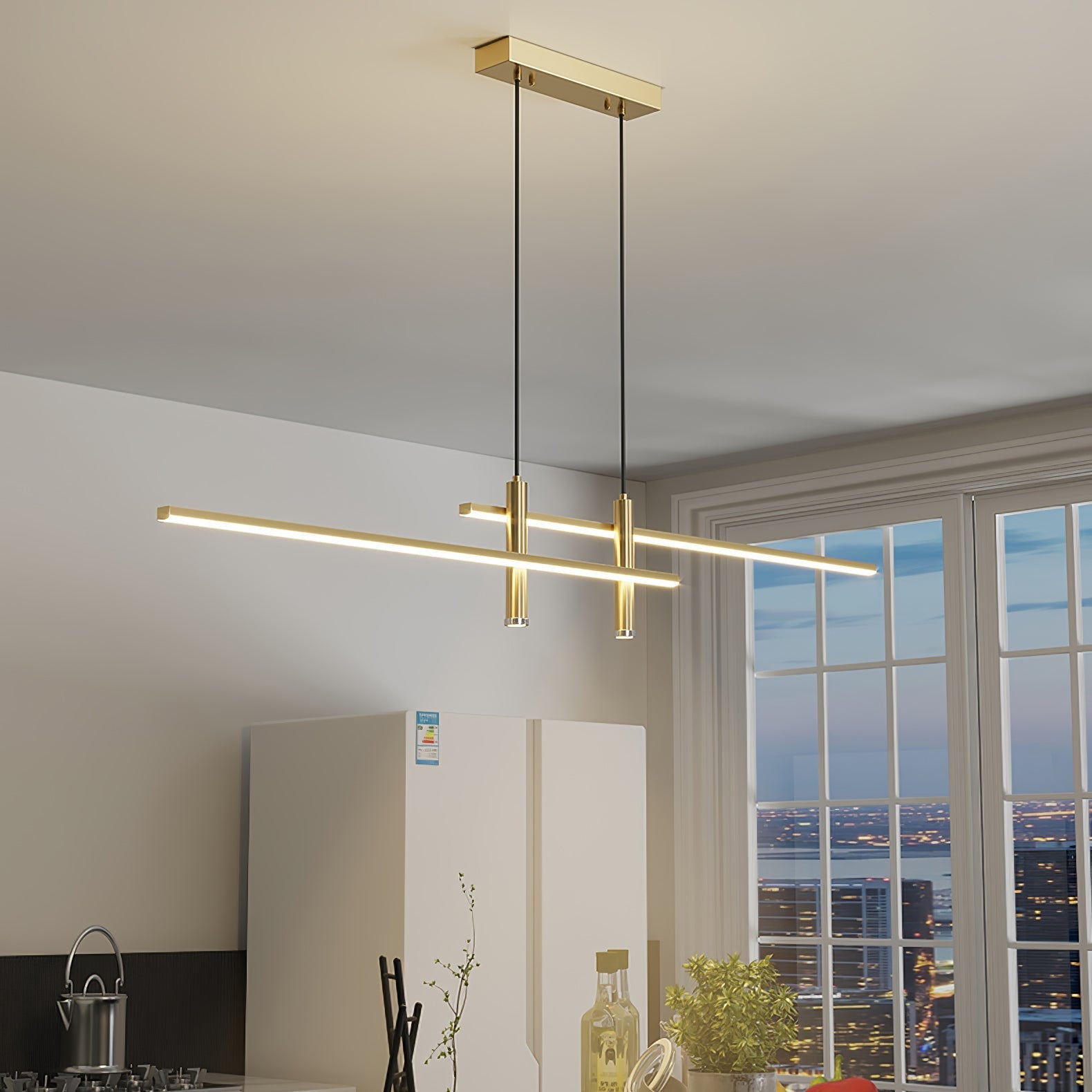 Prym Pendant Light Modern Linear Dining Room - Neutralighting