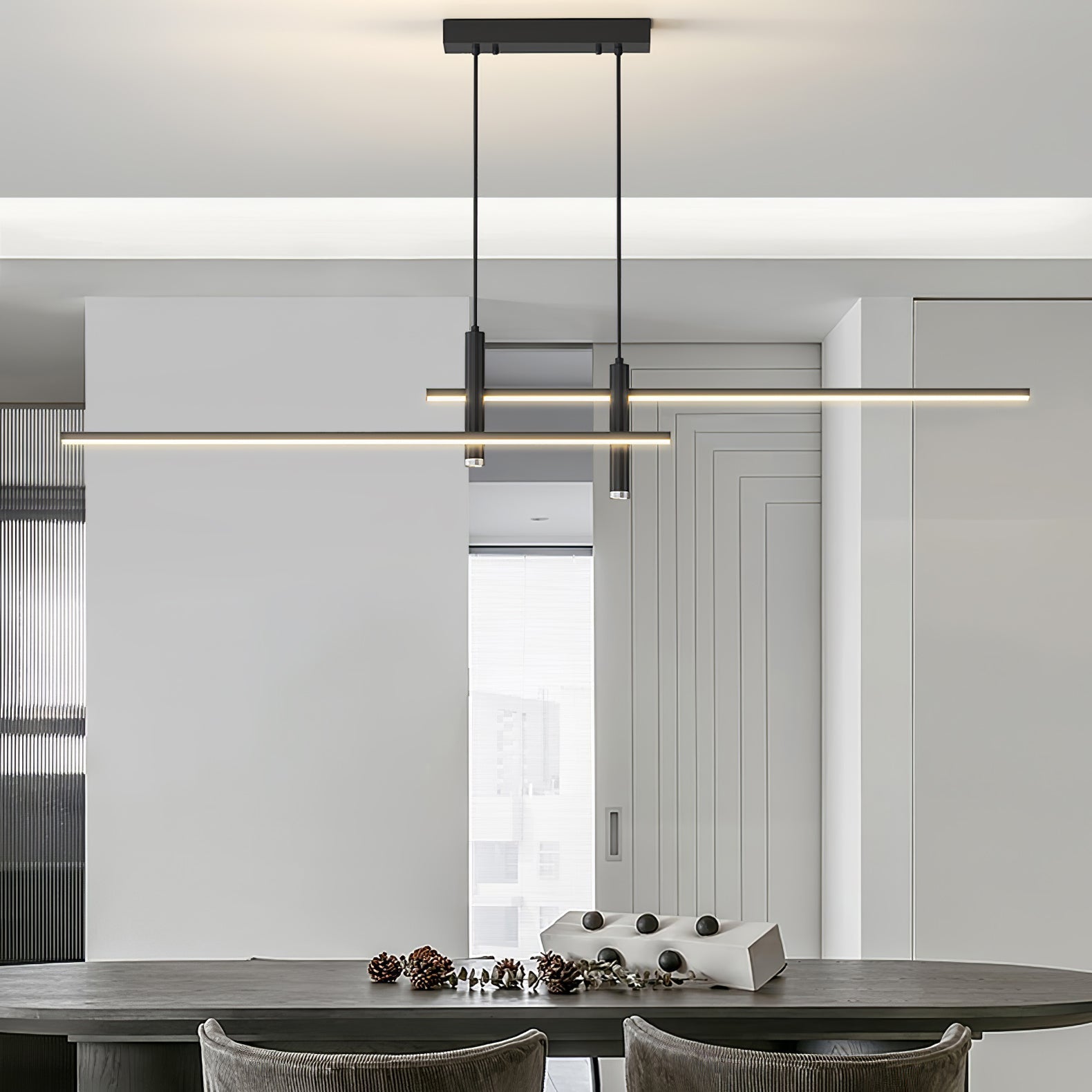Prym Pendant Light Modern Linear Dining Room - Neutralighting