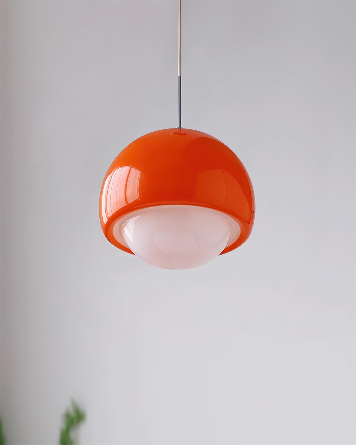 Pendant Light Glass Globe Retro Modern Style Colorful Soft Illumination - Neutralighting