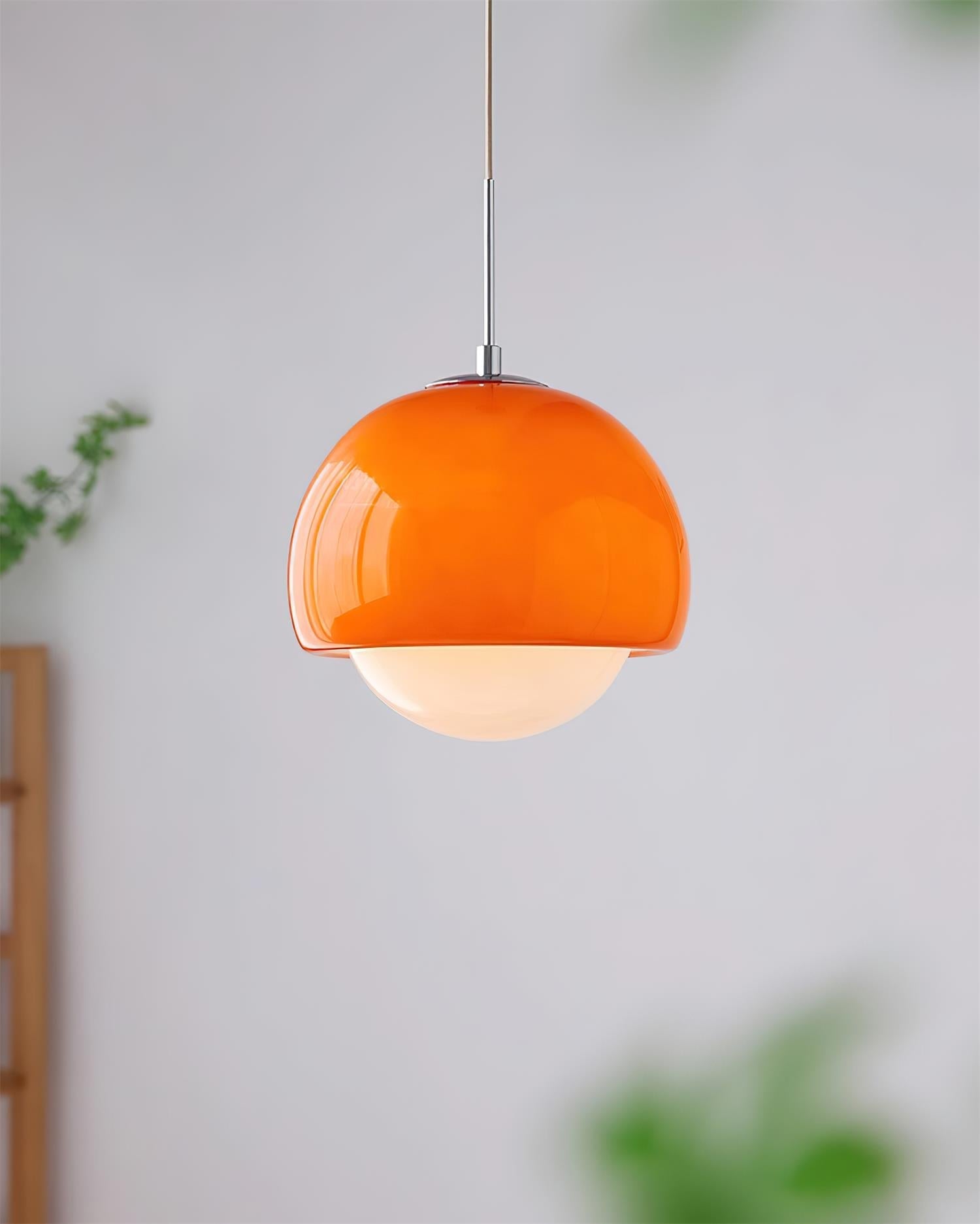 Pendant Light Glass Globe Retro Modern Style Colorful Soft Illumination - Neutralighting