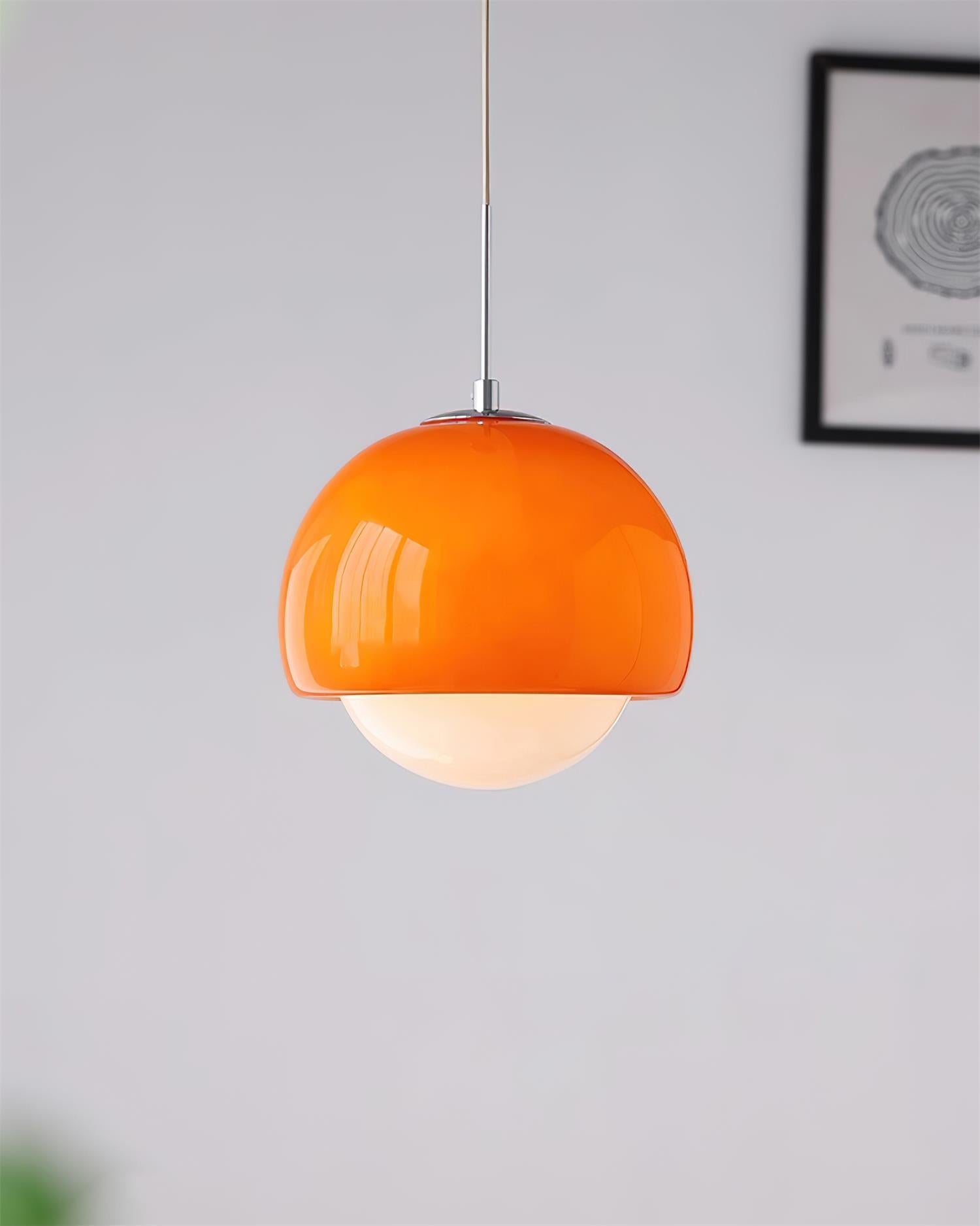 Pendant Light Glass Globe Retro Modern Style Colorful Soft Illumination - Neutralighting