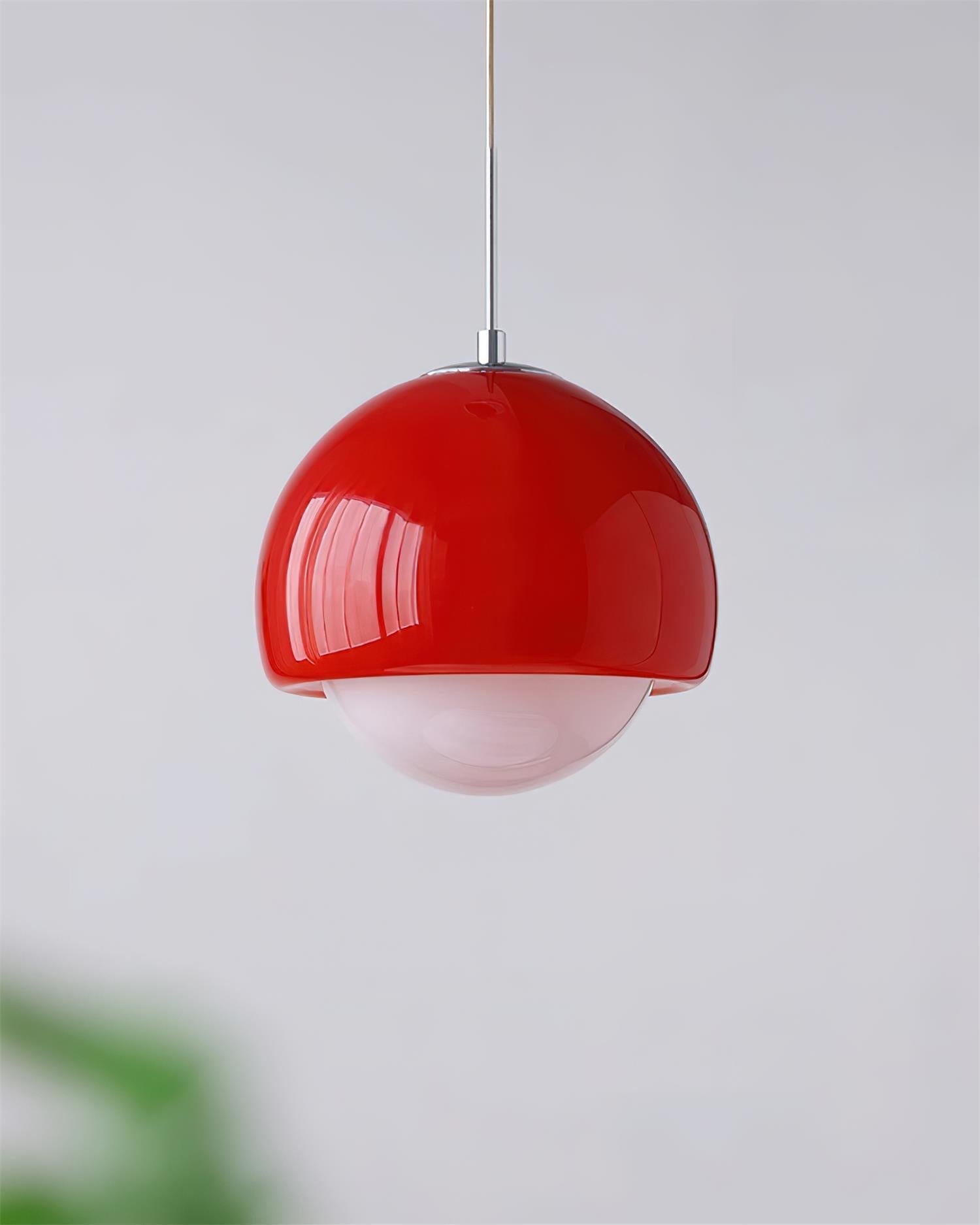 Pendant Light Glass Globe Retro Modern Style Colorful Soft Illumination - Neutralighting
