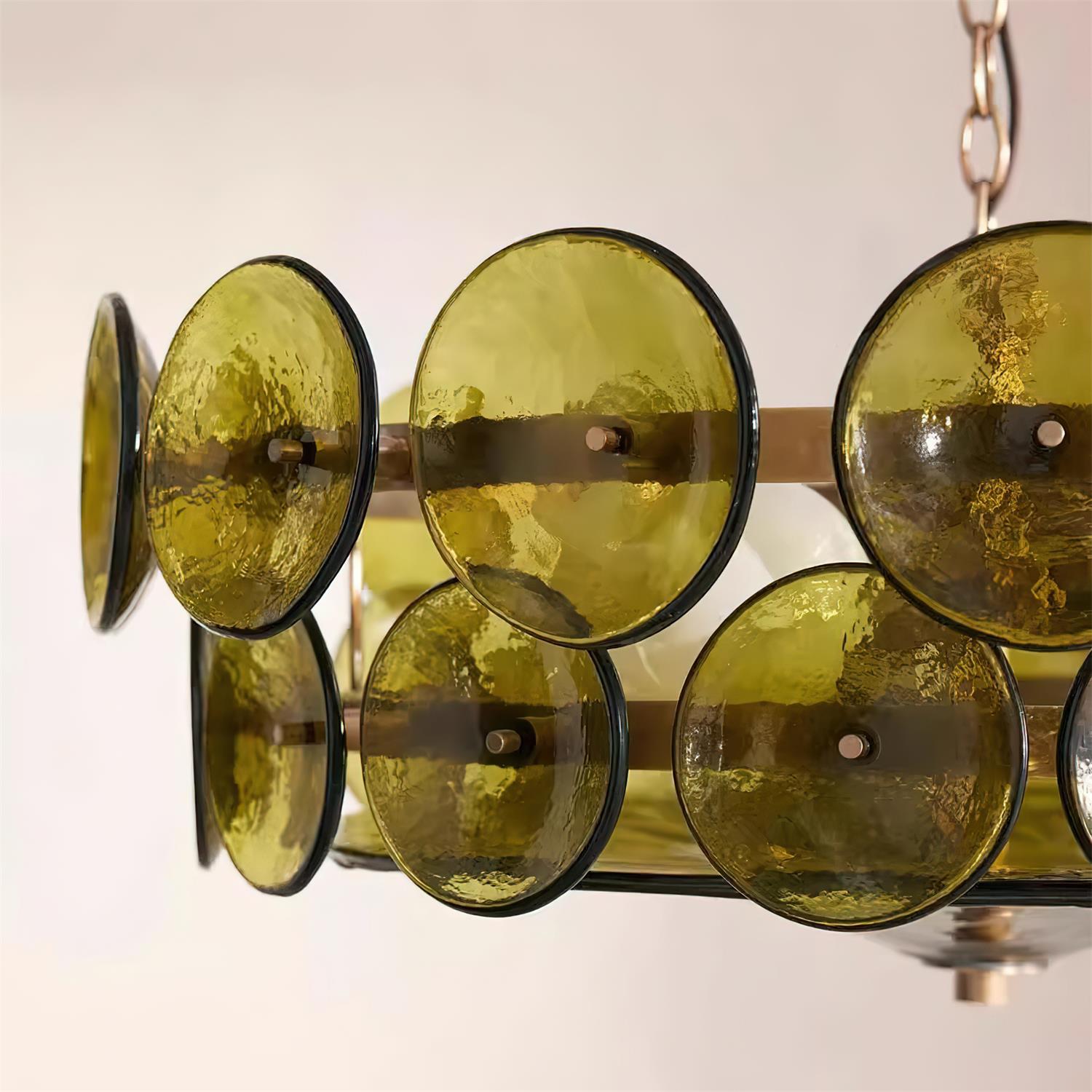 Ventilo Amber Glass Chandelier - Neutralighting