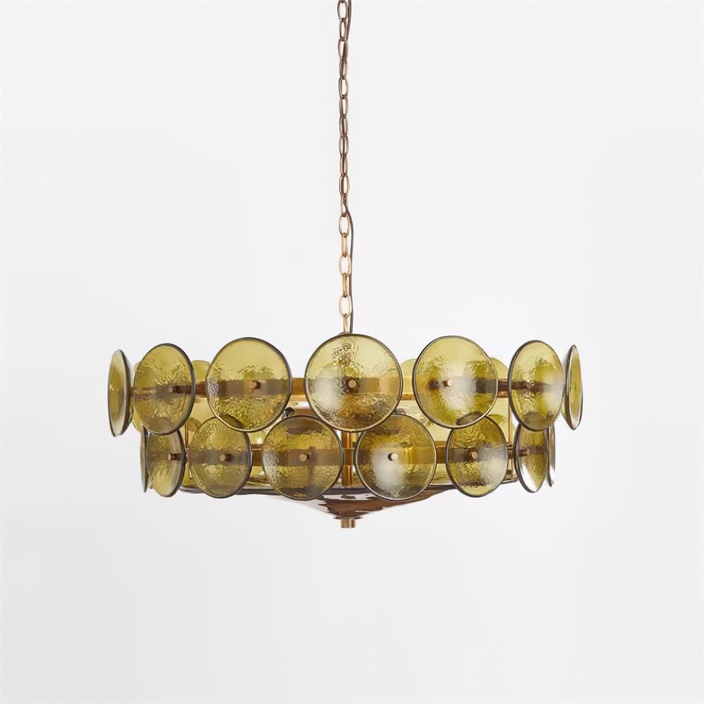 Ventilo Amber Glass Chandelier - Neutralighting