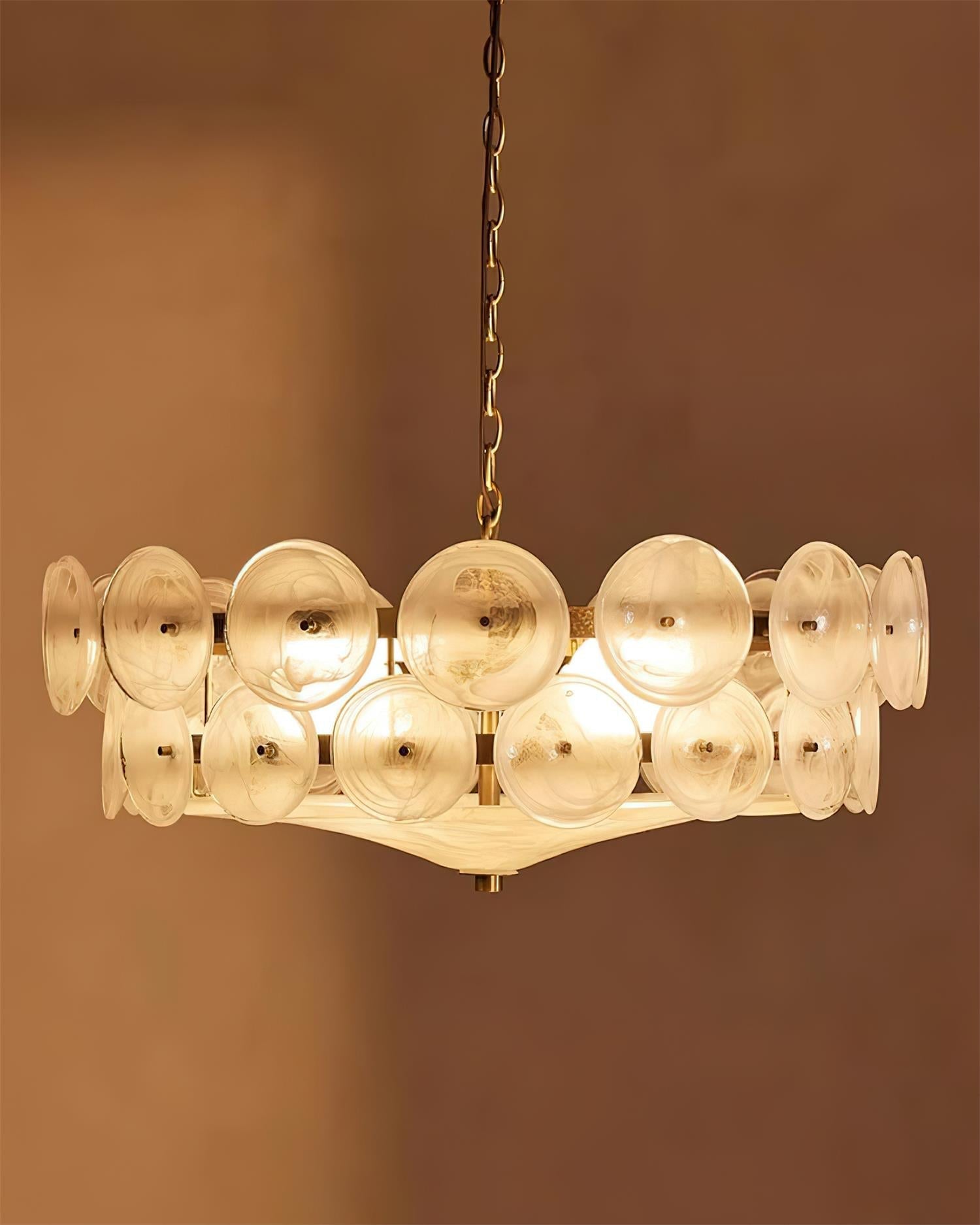 Ventilo Amber Glass Chandelier - Neutralighting