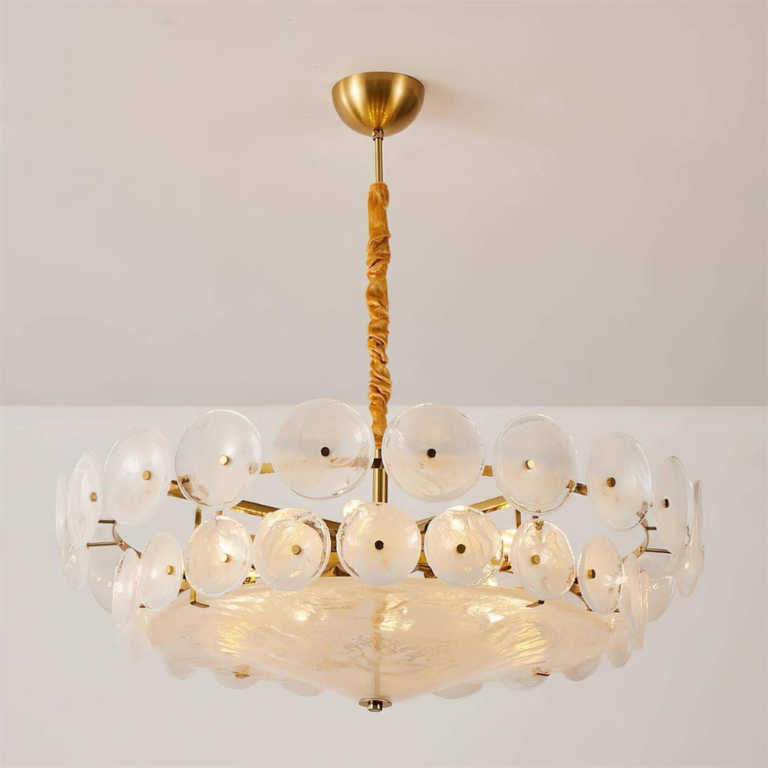 Ventilo Amber Glass Chandelier - Neutralighting