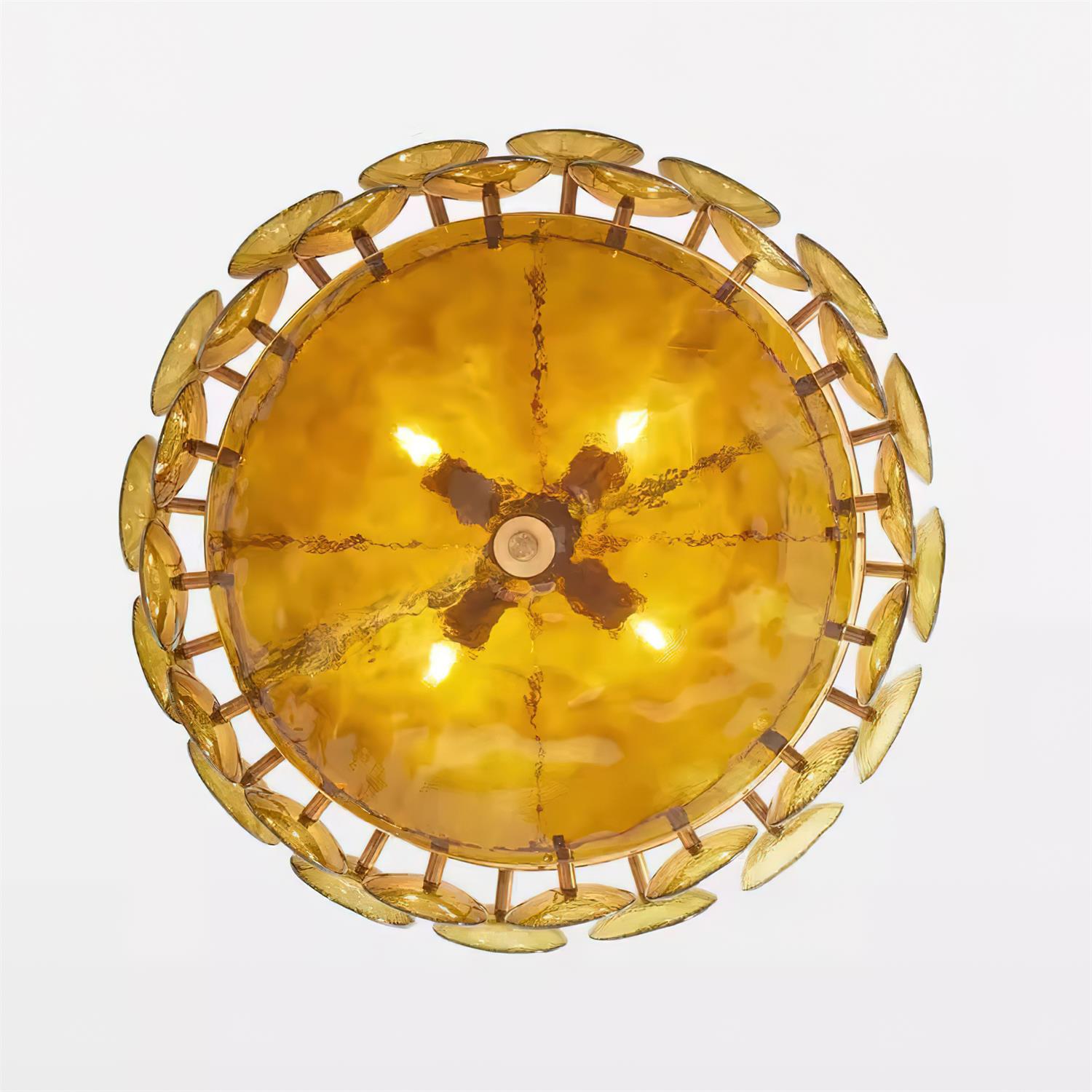 Ventilo Amber Glass Chandelier - Neutralighting