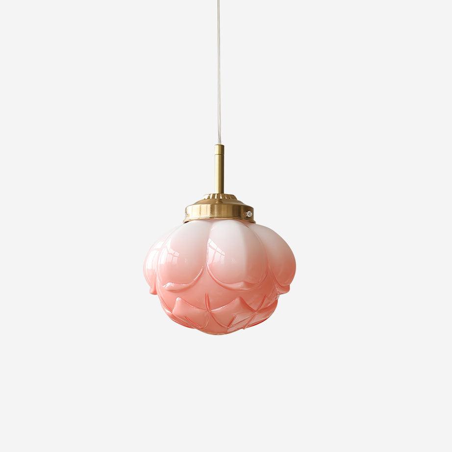 Pendant Lamp Metal and Glass Lotus Flower Shade Artistic Retro - Neutralighting