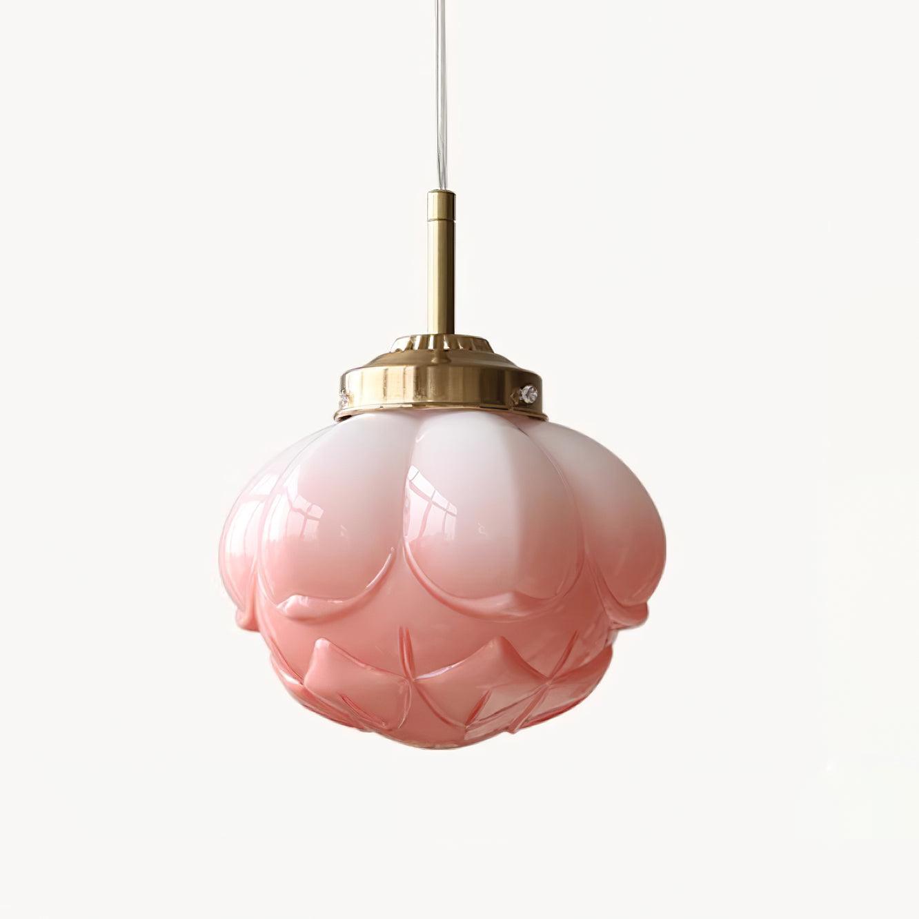 Pendant Lamp Metal and Glass Lotus Flower Shade Artistic Retro - Neutralighting