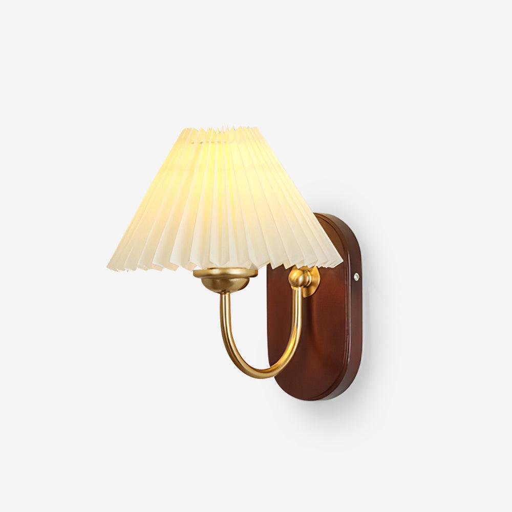 Solenne Vintage Pleated Shade Wall Lamp - Neutralighting