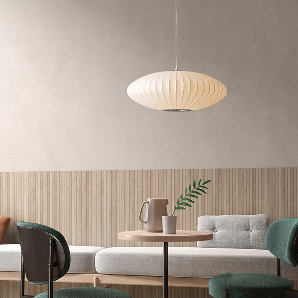 Etrio Pendant Light Bubble Mulberry Silk - Neutralighting