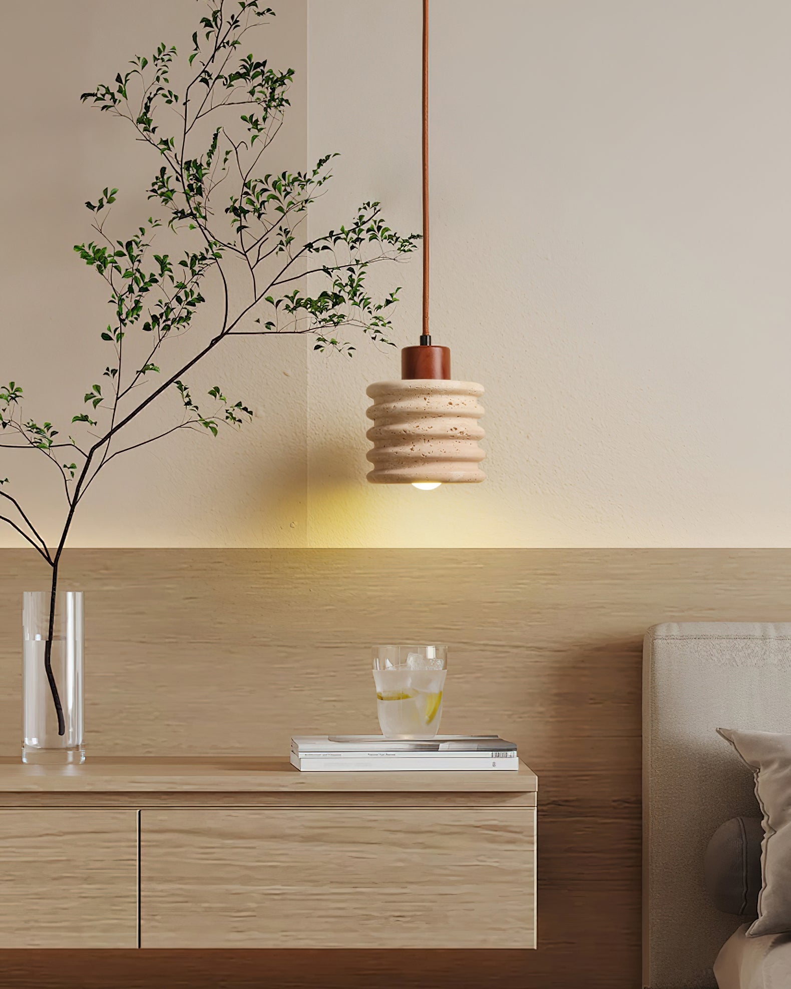 Burlat Pendant Light Travertine - Neutralighting
