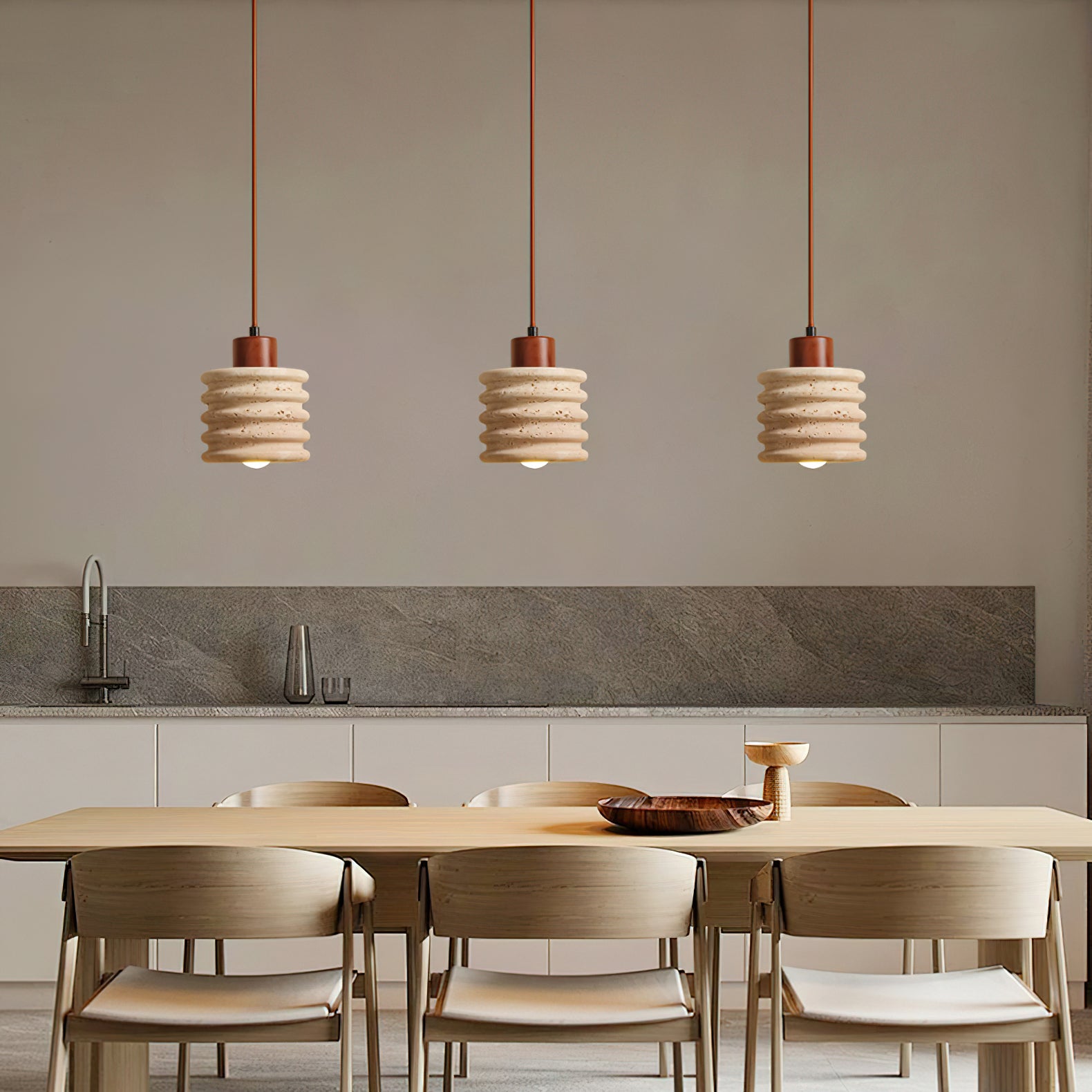 Burlat Pendant Light Travertine - Neutralighting