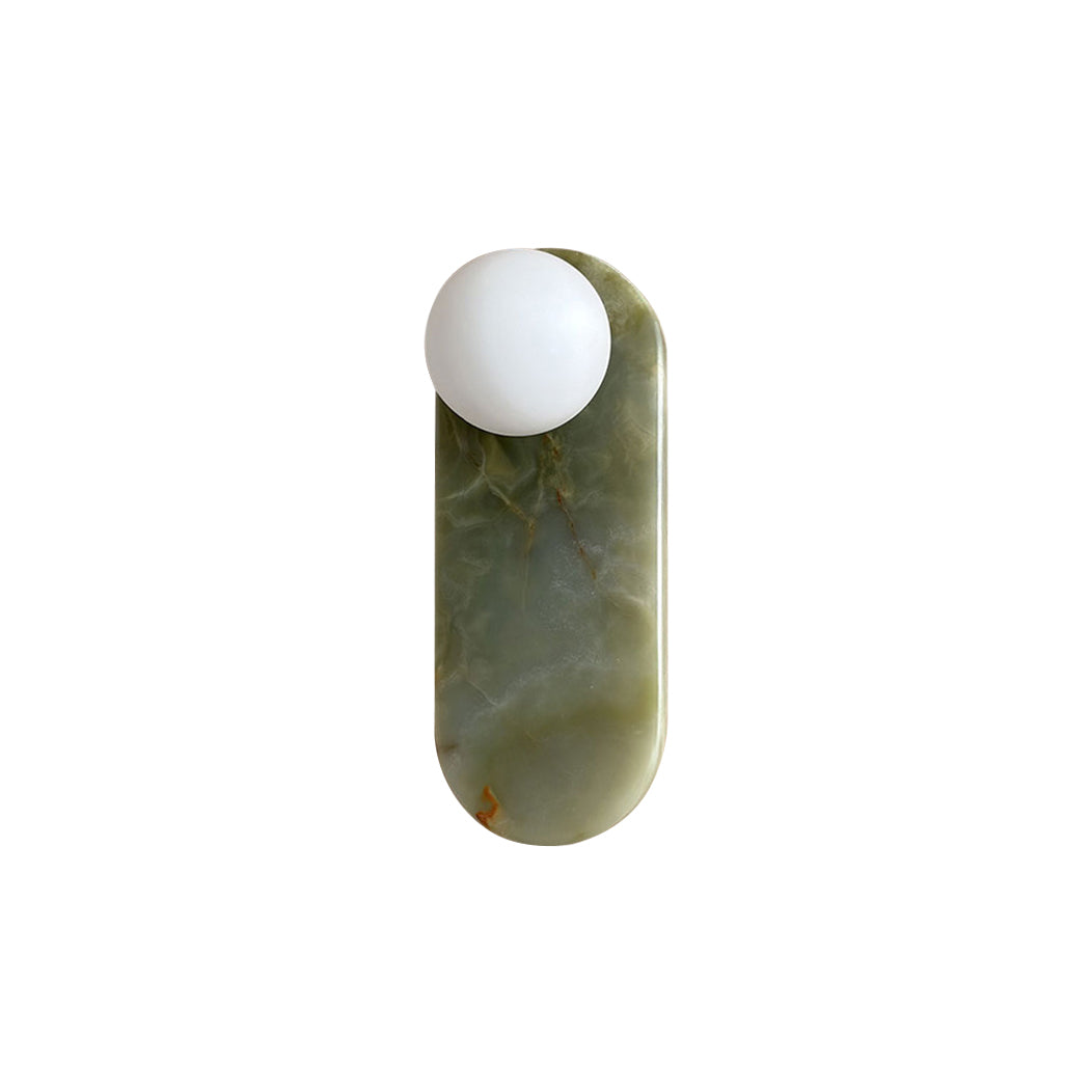 Wall Lamp Green Marble Glass Minimalist Accent Bedroom | Neutralighting