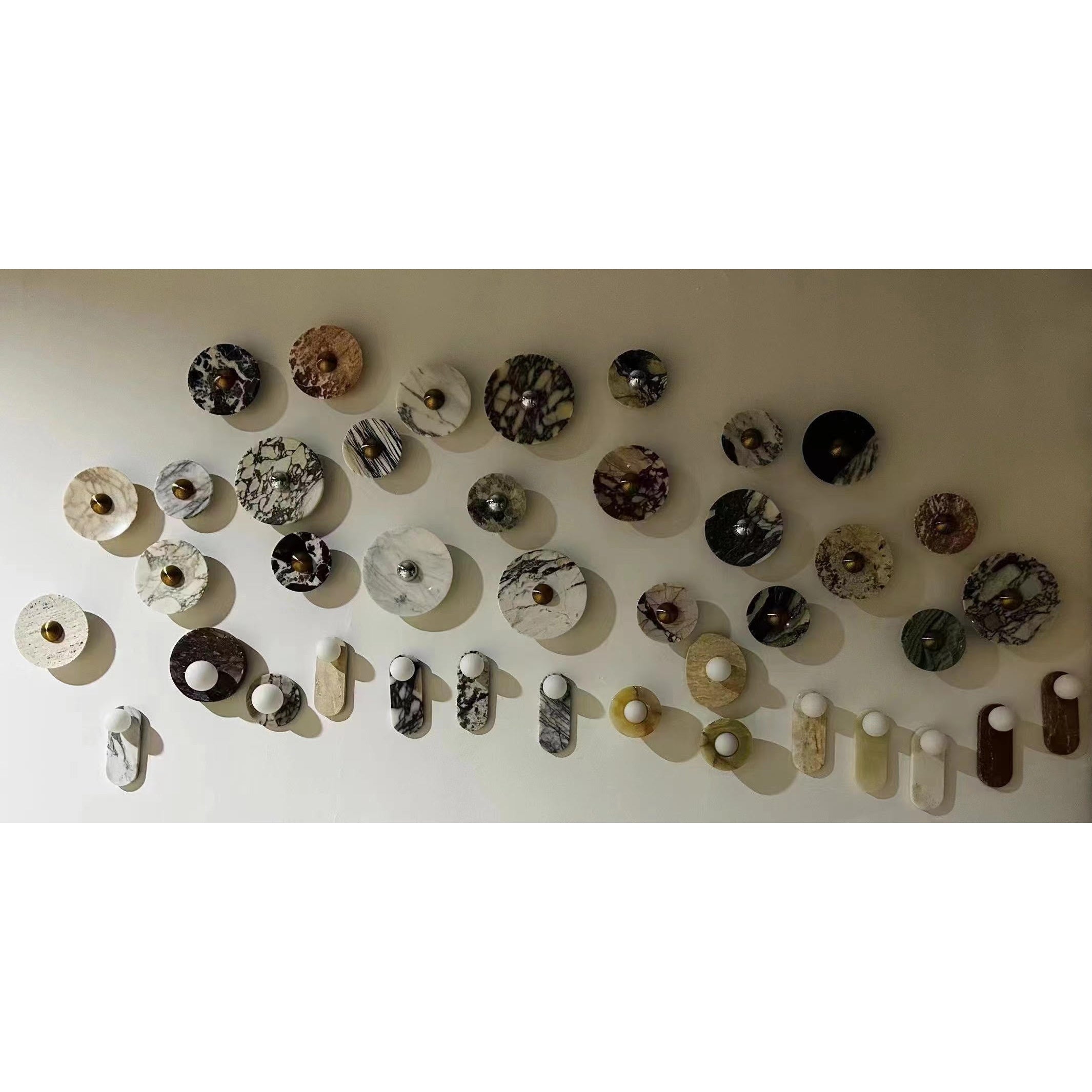 Sylv Oval Wall Lamp Marble - Neutralighting