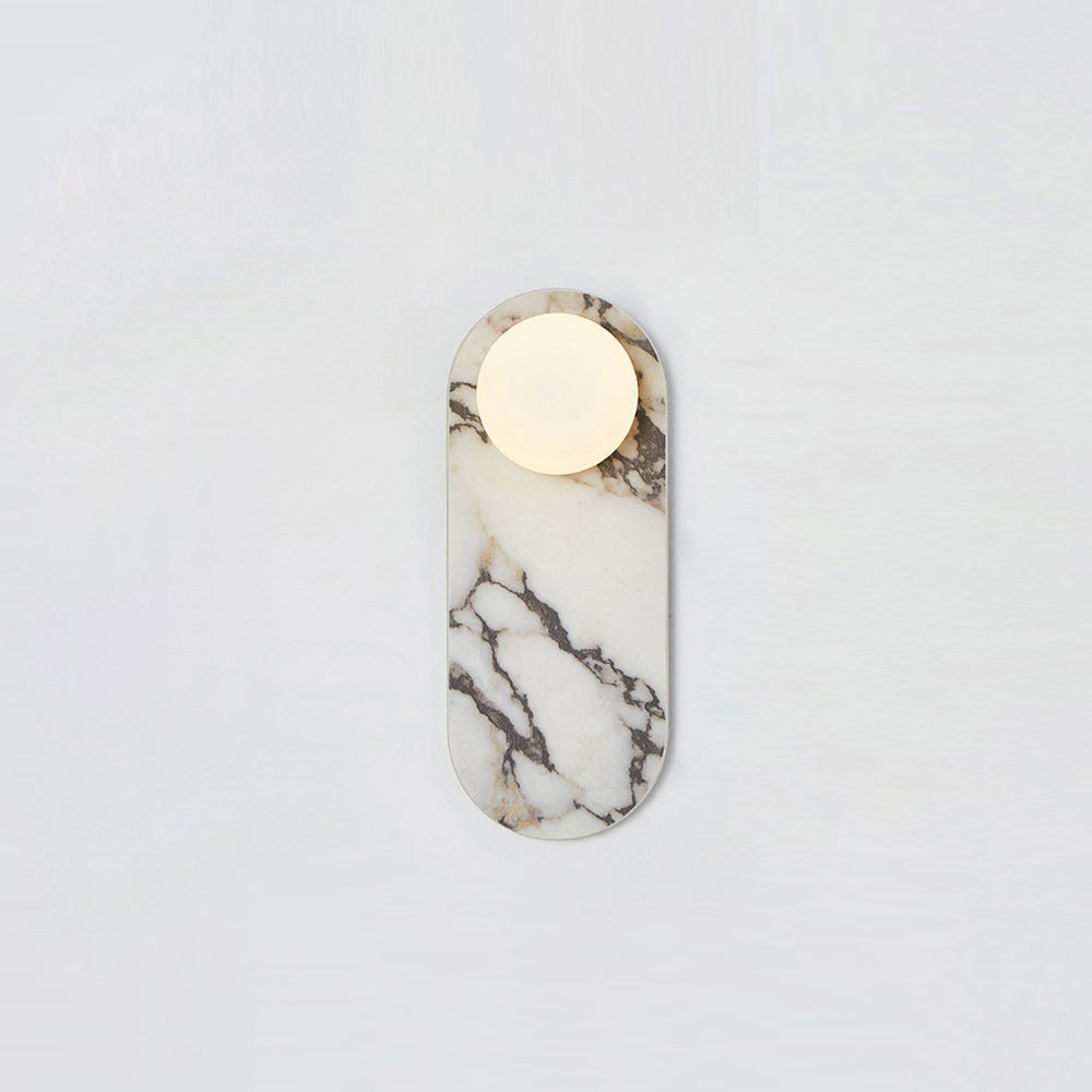 Sylv Oval Wall Lamp Marble - Neutralighting
