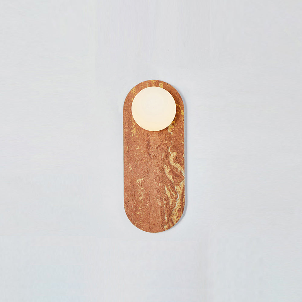 Sylv Oval Wall Lamp Marble - Neutralighting