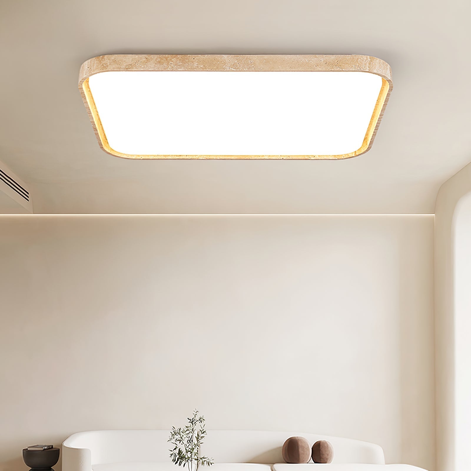 Aisle Travertine Square Ceiling Light - Neutralighting