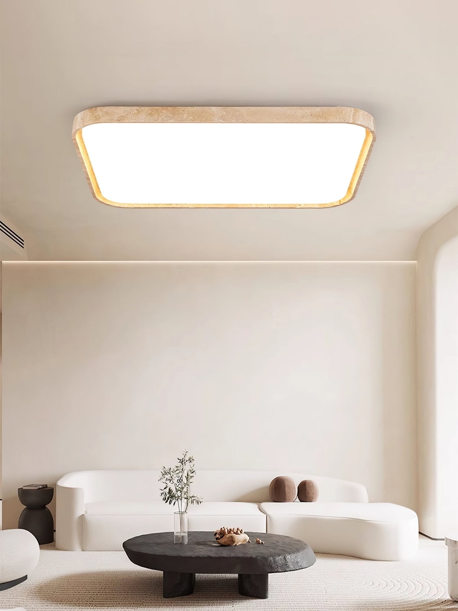 Aisle Travertine Square Ceiling Light - Neutralighting