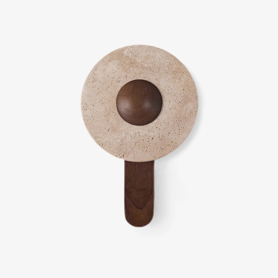 Nymarora Circular Travertine Wall Light - Neutralighting