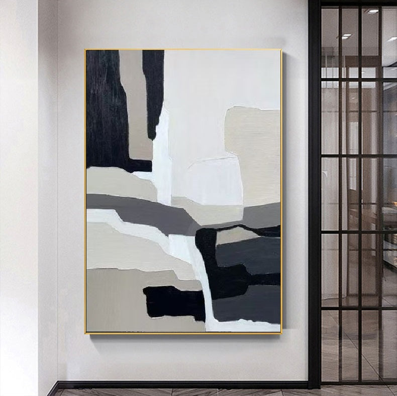 Handcrafted Minimalist Abstract Painting – Modern Wall Art for Home Decor MA1079