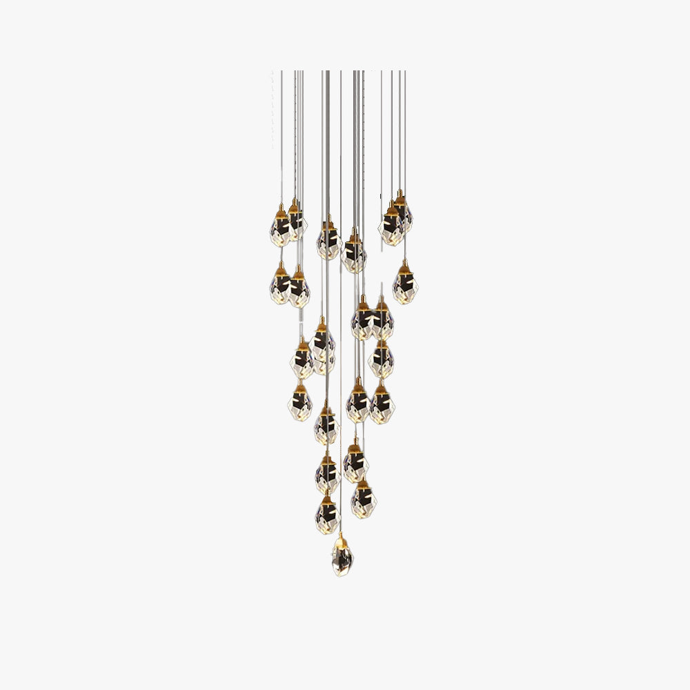 Kristy Design Ball Glass/Metal Pendant Light Gold - Neutralighting