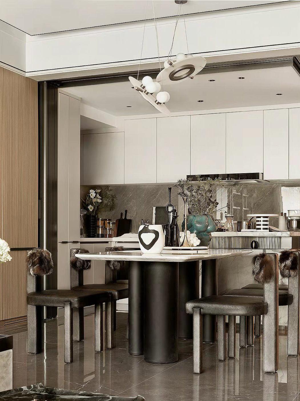 Imirila Disc Shaped Glass Pendant Light - Neutralighting
