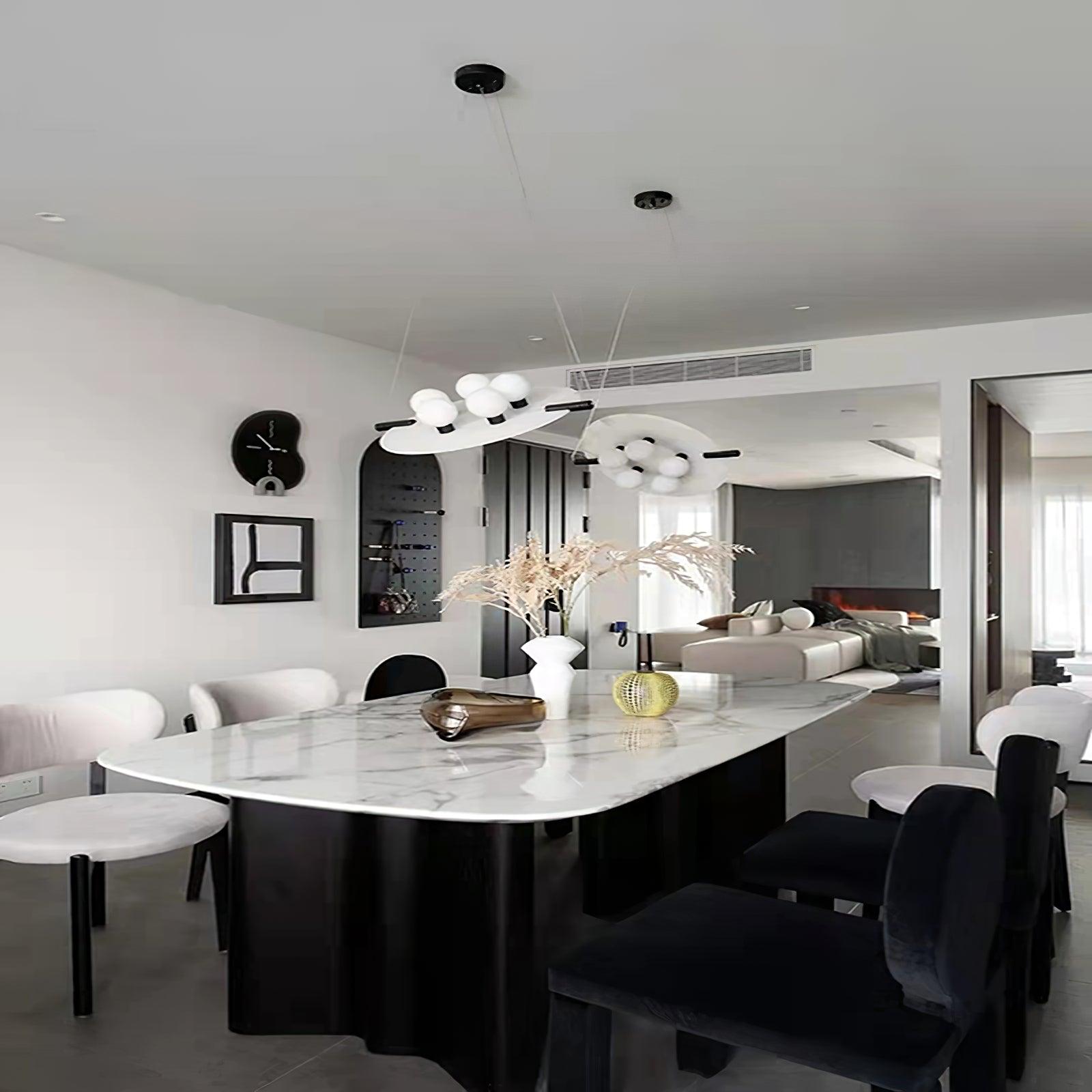Imirila Disc Shaped Glass Pendant Light - Neutralighting