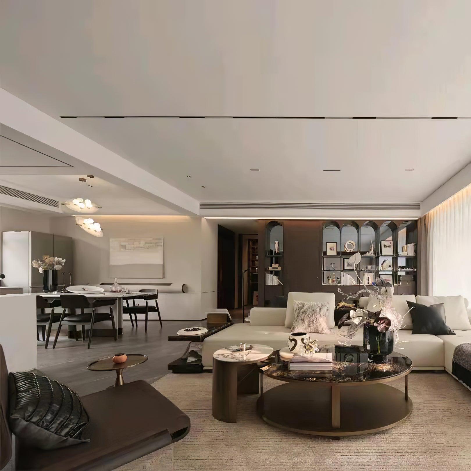 Imirila Disc Shaped Glass Pendant Light - Neutralighting