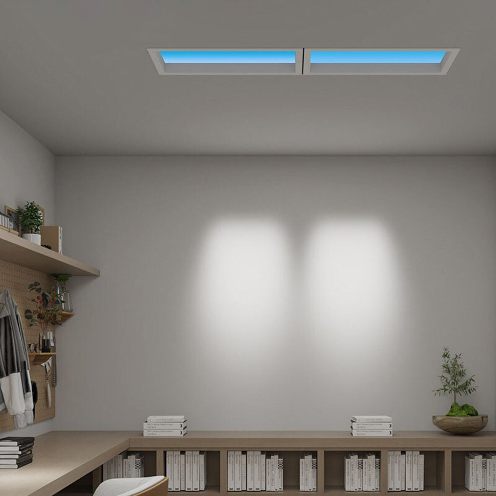 Arisha Modern Remote Control Flush Mount Ceiling Light, Black - Neutralighting