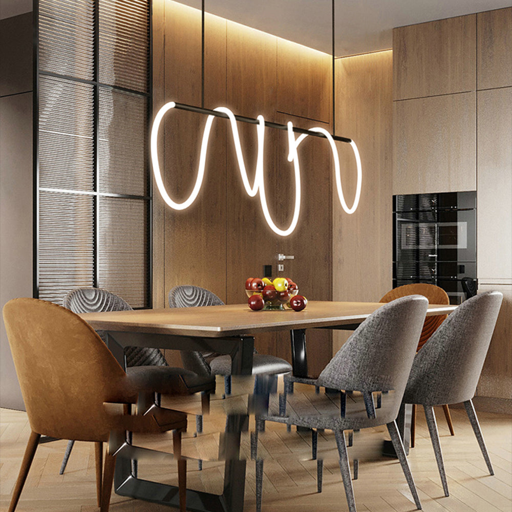 Arisha Curved & Linear Semi Flush Mount Ceiling Light, Gold - Neutralighting
