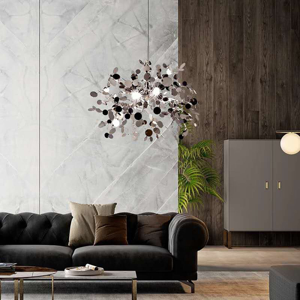 Olivia Artsy Classy Cluster Fireworks Pendant Light, Stainless steel - Neutralighting